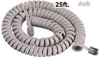 2500as Cablesys Icc Curly Telephone Handset Cord Ash Overall 677142105186