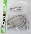 2500lg Cablesys Icc Curly Telephone Handset Cord Light Gray 633758008273