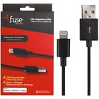 7699 Fonegear Fuse Lightning Usb Charge Sync Cable Black 842935076992