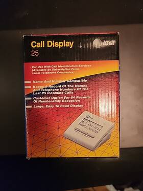 At&t Lucent Technologies 048898211634 Vintage At&t Telephone Call Display 325 Caller Id Device New In Original Box