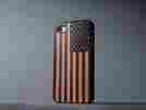 Bc2r-usflg Iphone Case Carved Usa Flag Print 4 4s Slim Maple Wood Matte Black Free Shipping