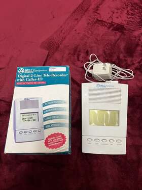 Bell South Be-800vtr Equipment Sonecor Digital 2-line Tele-recorder With Caller-id