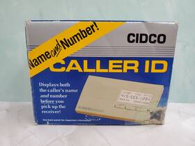 Cidco Sl-60-17 Vintage Caller Id With Mount Box Directions Landline Telephones
