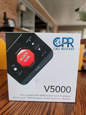 Cpr Call Blocker 060694830197 V5000 For Landline Phones - Block All Robocalls And Spam Calls