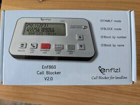 Enfizi Technology Co. Ltd. Enf860 Call Blocker For Landline Phones Blacklist/whitelist Dual Mode Block Sp