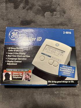 Ge 2-9016a Vintage Caller Id Open Box English Model 02-9016a