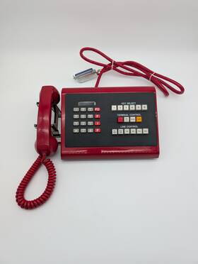 Harris Government Systems Group Ta-1025 Rare Red Military Autovon Call Director Phone Ta-1025/g - Untested