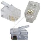 Lot50 Parts Paradise Phone Telephone Rj9 Crimp End Terminator For Flat Cable Cord Wire Sh Disc