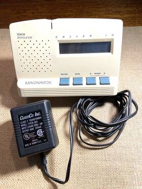 Clt100pc Phillips Vintage Consumer Magnavox Caller Id Call Waiting Box Voice Announce