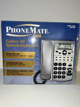 Phonemate Pmg-55sl Gold Caller Id Speakerphone New Old Stock Silver