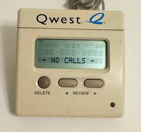 Qwest 104b1701050 Southern Telecom Flat Panel Caller Id Pa Used Battery Op Comes With Cord