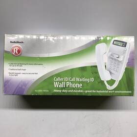 Radioshack 43-3905 Backlit Display Caller Id/ Call Waiting White Vintage