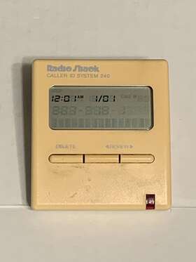 Radioshack 43-962 Radio Shack Caller Id System 240 Cat No. Memory 99 Numbers