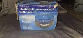 Ravinia Clock Company 604921 Floating Led Message Caller Id Y2k Vintage Tech W Box