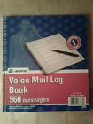 S8714 Adams 2 Voice Mail Log Book Voicemail Record Spiral Bound 8.50 X7.50