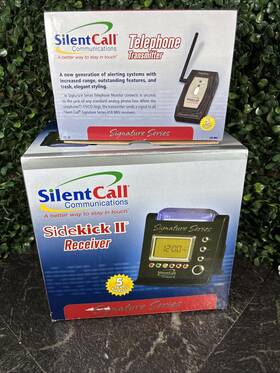 Silentcall Communications 632221100548 New Silent Call Sidekick Ii Receiver And Telephone Transmitter