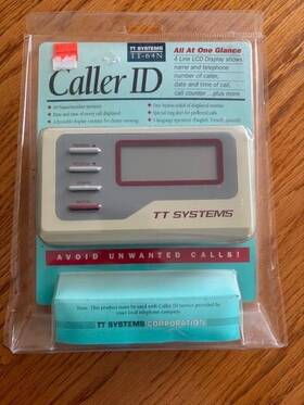 Tt Systems Tt-64n Caller Id Lcd Clock Display 64 Name/number Memory
