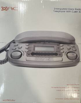 3042068 Xact Integrated Clock Radio Telephone With Caller Id