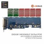 Digium 1AEX2424LF Port Analog Pcie Asterisk Card 8 Fxs 16 Fxo Geniune New. Fixed Price $1372.80.