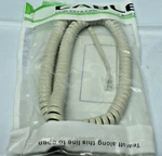 Lot Of Nortel Phone Handset Cord Norstar Cablesys Curly 4" Leader Ash 12FT. Fixed Price $6.48.