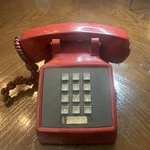 Vintage Red Touch Tone Push Button Desktop Bell System Telephone. Fixed Price $29.97.