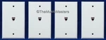 4X Modular Flush Mount Wall Plate Jack Telephone Line Outlet Cover Vwltw. Fixed Price $14.49.