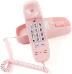 Wall Phone Design Landline With Corded, Loud Volume, Flashing Light. Fixed Price $26.99.