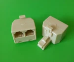 (5 Pcs) Perfect Vision #PVDA20 RJ11 6P4C To Female Phone Splitter. Fixed Price $9.99.