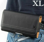 For Xl Large Phones - Black Pu Leather Pouch Holder Belt Clip Holster Case Cover. Fixed Price $11.98.