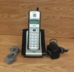 Ge (25931EE1-A) Silver & Black 5.8 Ghz Cordless Telephone W/ Power Supply. Fixed Price $50.08.