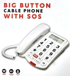 Little Bell LD-265CID Big Button Landline Phone Lcd Display With Sos White. Fixed Price $38.99.
