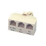 Twopack- Triplex 2-LINE Module Telephone/phone Jack. Fixed Price $11.95.