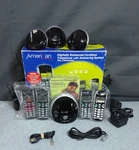 American Telecom RA2184BB 1.9 Ghz Four Handsets Single Line Cordless Phone. Fixed Price $49.00.