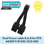 New Genuine Nvidia Dual Power Cable 8 To For Rtx A6000 P/n 030-1233-000. Fixed Price $12.00.