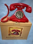 Paramount Collection Classic Brittany Retro Vintage Telephone Push Button Red. Fixed Price $39.95.