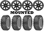 Kit 4 Maxxis Roxxzilla Tires 35X10-15 On High Lifter HL10 Black Wheels Fxt. Fixed Price $2255.42.