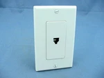 Leviton 40649-W White 1GANG Decora Telephone Jack Wallplate Type 625 Cover. Fixed Price $8.49.