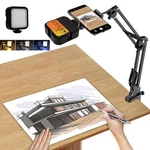 Overhead Phone Mount Articulating Arm Cell Holder With Led Light. Fixed Price $23.51.