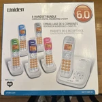 Uniden D1480-6C Dect 6. Cordless Phone Answering System Handset Bundle. Fixed Price $200.00.