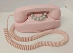 Crosley Princess Pink Corded Retro Telephone CR59 Rotary Dial Push Button. Fixed Price $25.99.
