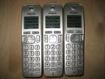 Lot Of 3 Panasonic KX-TGDA20 Dect 6.0 Plus Cordless Expansion Handset Phone. Fixed Price $30.55.