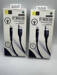 Lot Of 2 Case Logic Heavy Duty Micro Usb Charge And Sync Cable 6FT Black. Fixed Price $10.99.