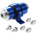 Universal 30 Micron Inline Fuel Filter Bracket Cleanable 6AN 8AN 10AN Adapter. Fixed Price $18.79.