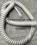 Ivory 12FT Vintage Phone Handset Cord Receiver Curly 4P4C Cablesys Bulk Pack. Fixed Price $7.39.