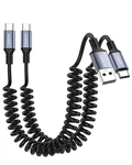 Snanshi 1FT 2PACK Coiled Usb Cable - Compatible With Iphone.... Fixed Price $10.26.
