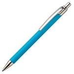 Ballograf Ballpoint Pen Rondo Soft Rubber Surface Chrome Clip, Turquoise 108-28. Fixed Price $19.14.