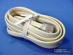 Leviton Ivory 7' Cord Telephone Line 6-WIRE C2613-7I. Fixed Price $8.54.