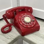 Vintage Stromberg Red Rotary Dial Desk Telephone /receiver Cord Sc 500D. Fixed Price $95.00.