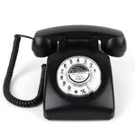 Mcheeta Rotary Phone, Vintage Retro Phones For Landline, Corded Black. Fixed Price $69.99.