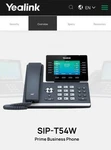 Yealink SIP-T54W Voip Hd Display Corded Telephone With Speakerphone. Fixed Price $139.99.